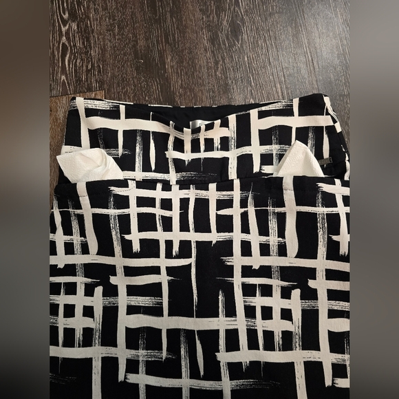 S.C. & Co. Skort Black White Check Athleisure size M new no tag - Picture 3 of 8